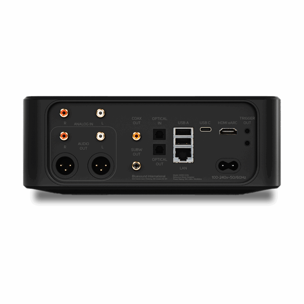 bluesound lecteur réseau node icon - face arrière