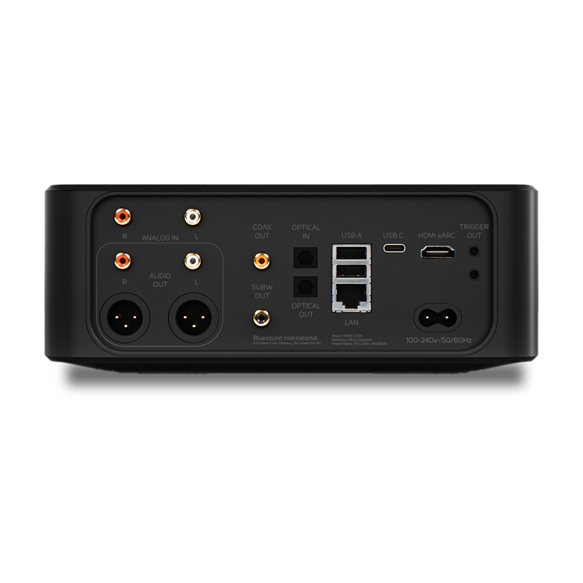bluesound lecteur réseau node icon - face arrière